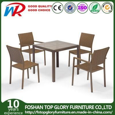 Modern Outdoor Rattan Furniture Wicker Garden Furniture Dining Set