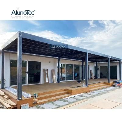 Cover 9 Square Meters Electric Louvered Roofs Motorized System Pergola with Rain Sensors