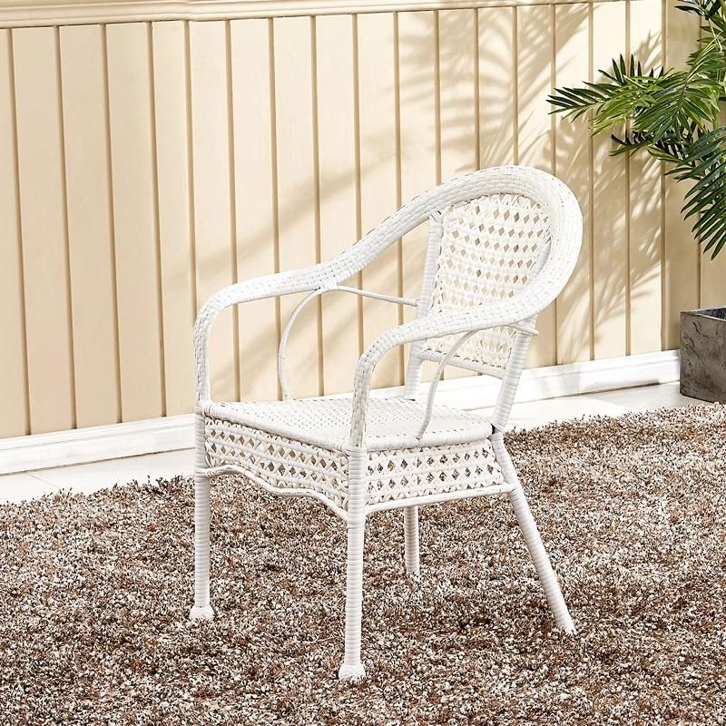 Stackable Modern Outdoor Cafeteria Balcony Patio Rattan Chair