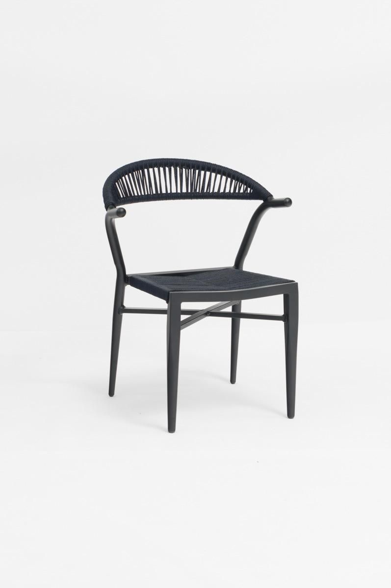 Outdoor Furniture French Bistro Synthetic Woven Rattan Cafe Chair