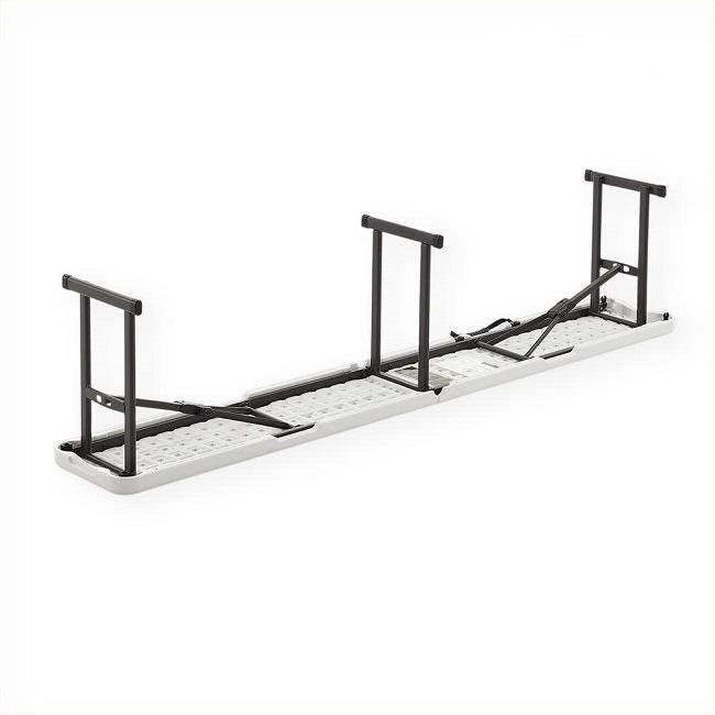 6FT Outdoor Garden Picnic Lightweight Plastic HDPE White Folding Bench