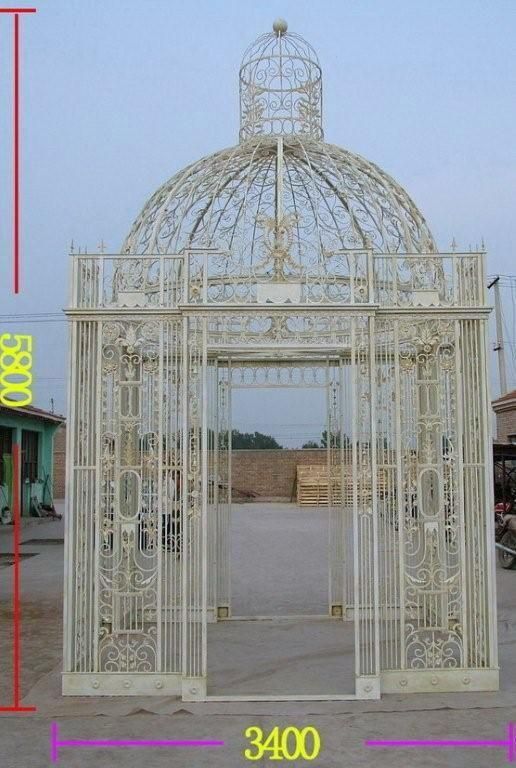 Forged Iron Round Garden Gazebo