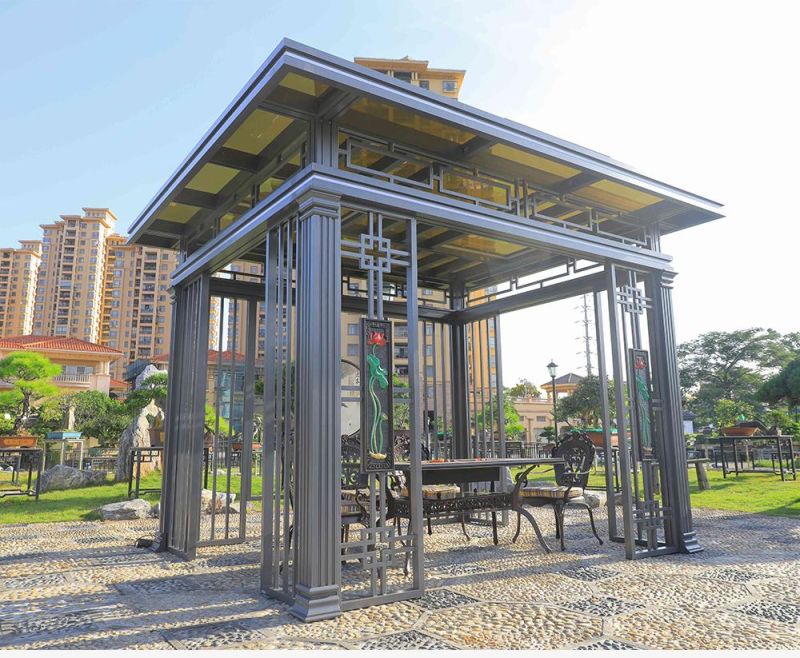 Foshan Customized Darwin or OEM Carton Package Metal Gazebo Aluminium Pergola
