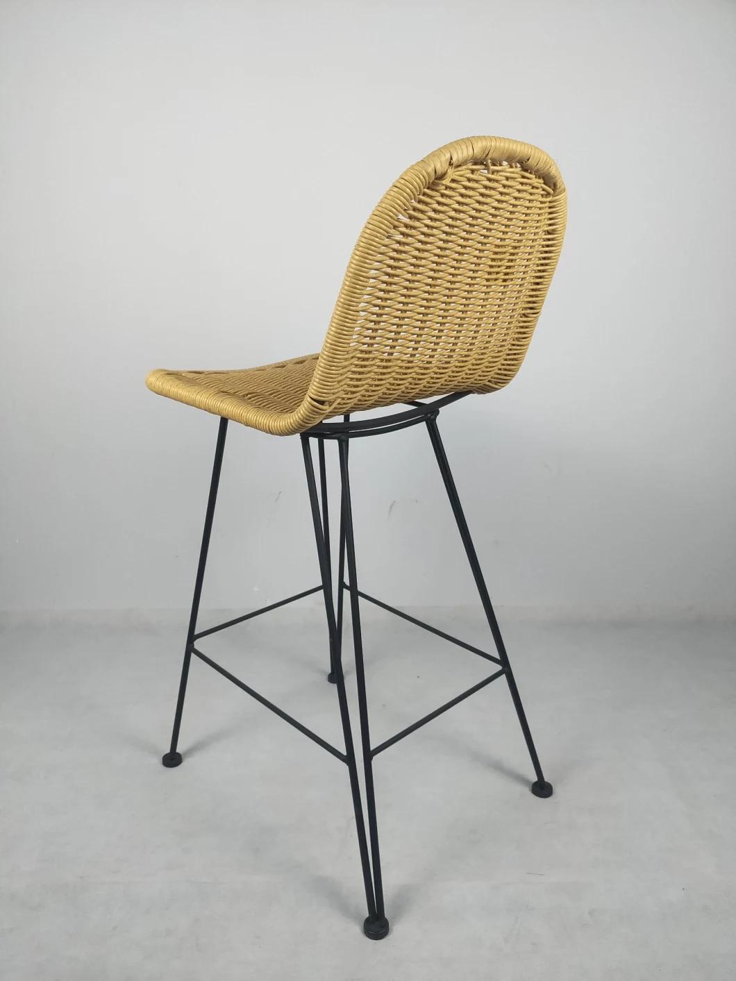 Hotel Restaurant Cane Garden Leisure Wicker Hotel Resort Villa Dining Furniture Rattan Chair