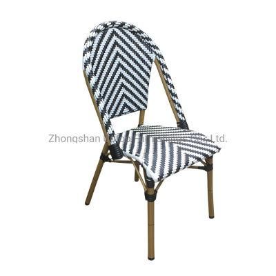 (SP-OC354) Modern PE Rattan Stackable Chair Outdoor for Outdoor Tea Restaurant