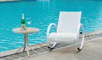 Patio Adjustable Teslin Rocking Lounger