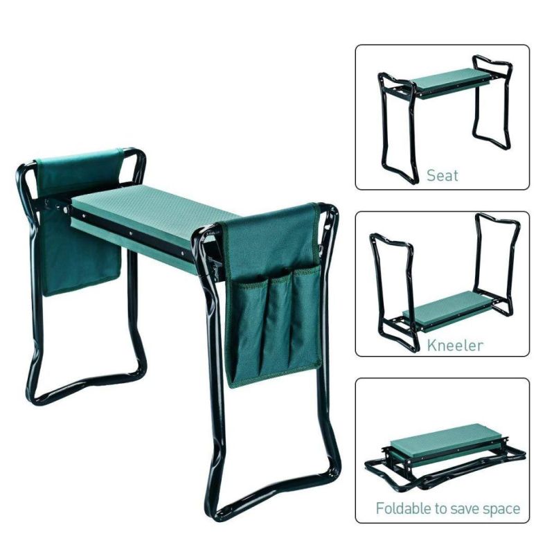 Olive Green New Foldable Garden Working Bench / Garden Kneeler Seat / Garden Kneeling Stool