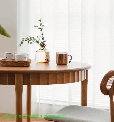 Nordic Creativity Modern Wood Nordic Dining Room Sets Round Wooden Table for Home