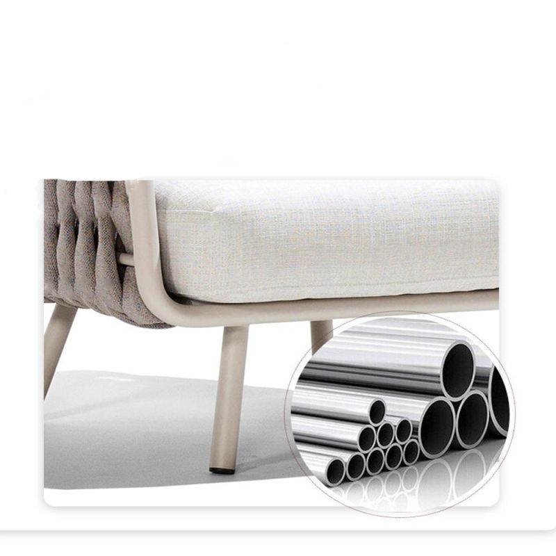 Chinese Modern Design Outdoor Wicker Woven Sofa Collection Armchair