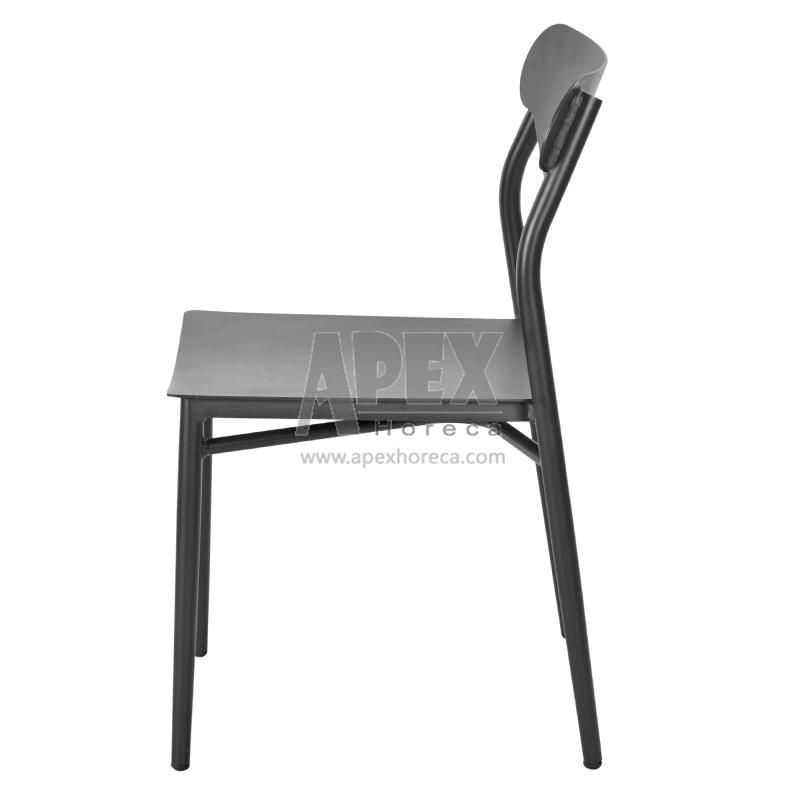 Commercial French Modern Alum Armless Chair