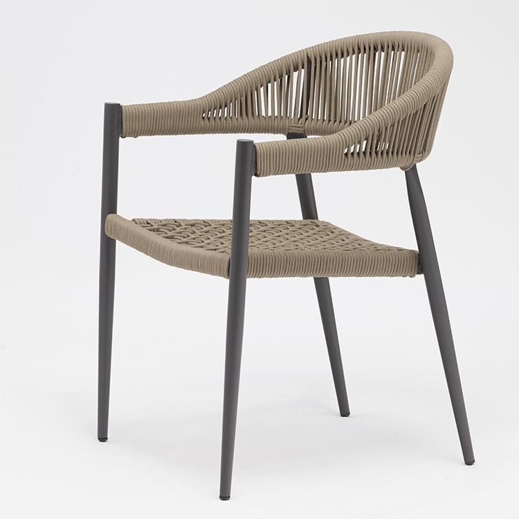 Promotion Plastic Rope Aluminium Outdoor Chairs Modern