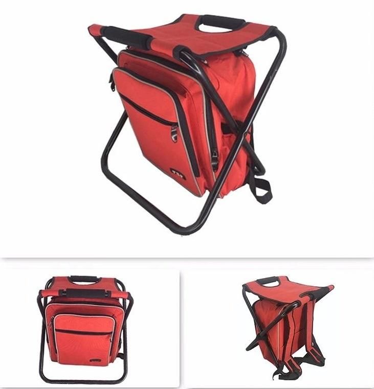 Outdoor Lightweight Folding Chair with Cooler Three Color Bag