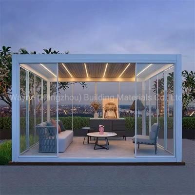 OEM ODM Factory Wholesale Manual Motorized Patio Louver Roof Garden Gazebo Outdoor Louvered Bioclimatic Carport Canopy Aluminium Pergola