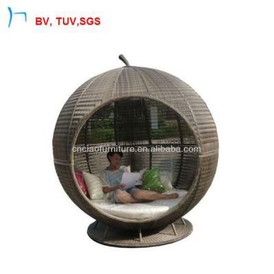 C-SGS Hot Selling Outdoor Garden Furniture Rattan Apple Bed