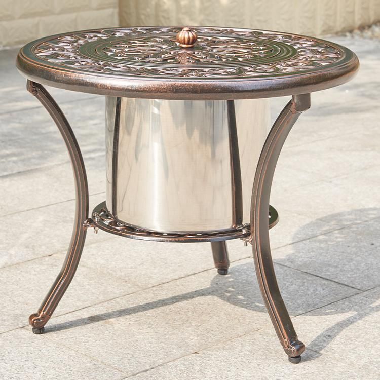Aluminum Casting Patio Furniture Garden with Ice Bucket From China