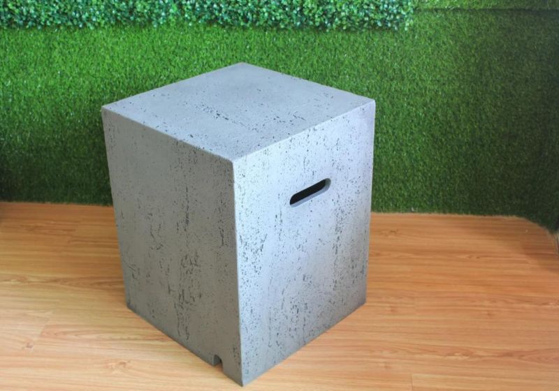 Square Tank Cover for Gas Fire Pit Hide Cylinder Gas Tank Inside