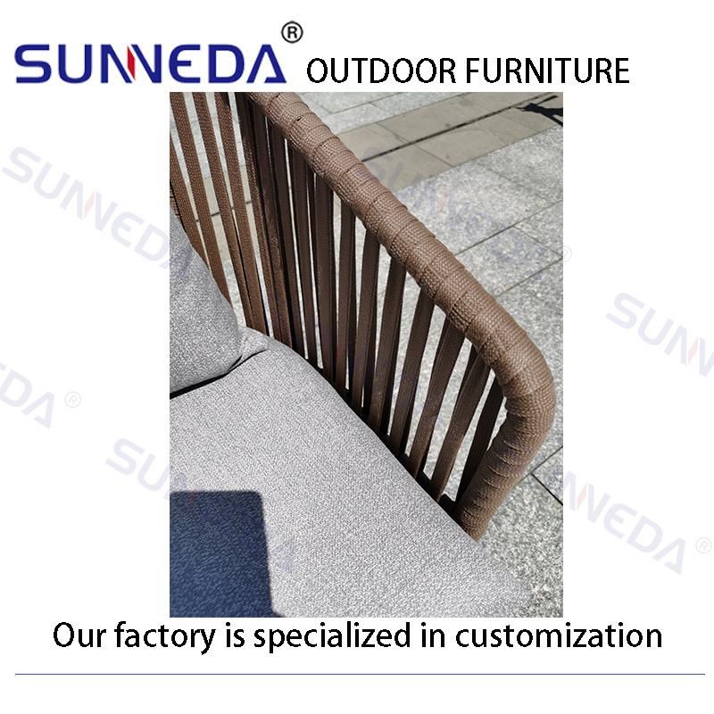 Outdoor Garden Furniture Sets Leisure Patio Sun Aluminum Chair with Table
