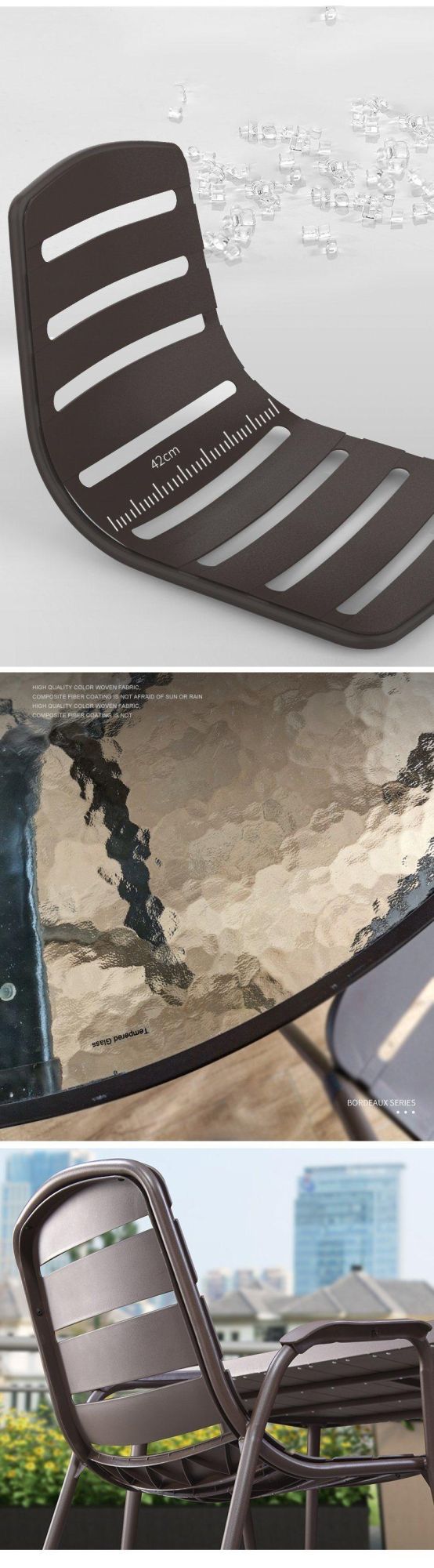 Leisure Plastic Chair Iron Back Dining Table Chair