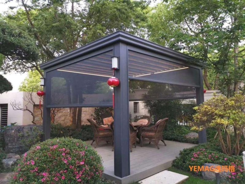 Yemag Rainproof Sun Shade Customized Auto Outdoor Garden Pavilion