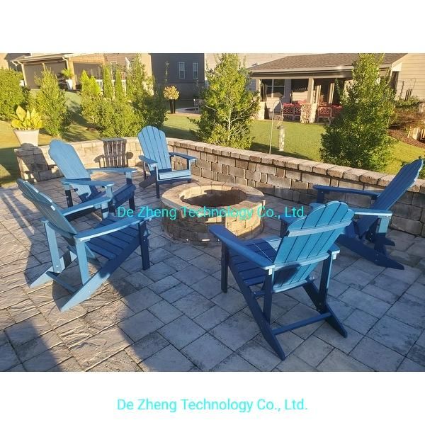 Brand Hot Selling Plastic Wood Adirondack Chair Waterproof Outdoor Furniture Comfortable Outdoor Indoor Patio Garden Wooden Beach Chair