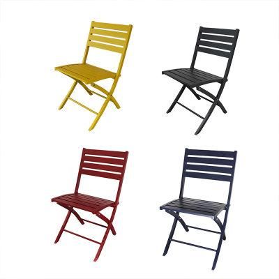 Outdoor Folding Chair Aluminum Garden Outdoor Courtyard Leisure Balcony Villa Dining Chair Furniture