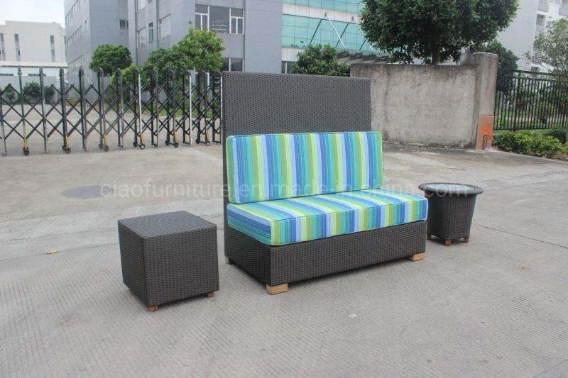 Leisure Comfortable Rattan Sofa Set Outdoor Furniture with Colorful Cushion
