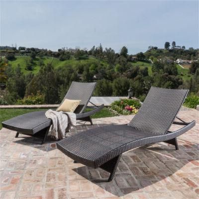 Garden Outdoor Patio Furniture Rattan Chaise Lounge Lounger Sunbed