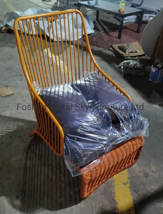 Outdoor Hotel Restaurant Villa Patio Garden Wicker Rattan Rope Aluminum Sofa