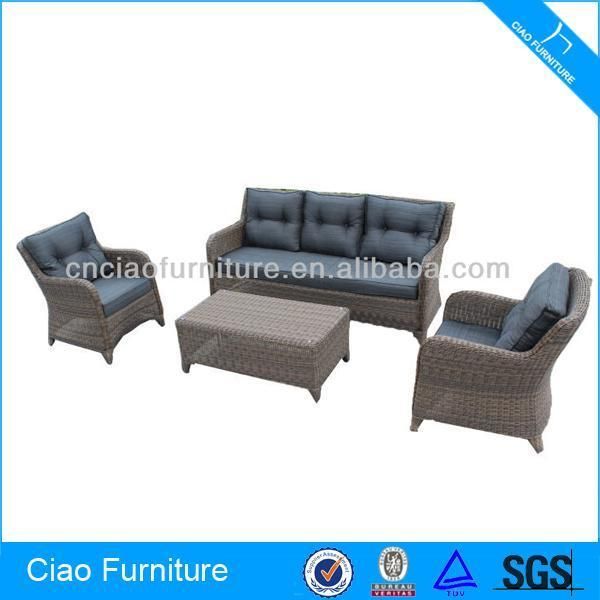F-FC-004 Outdoor Wicker Furniture Rattan Sofa