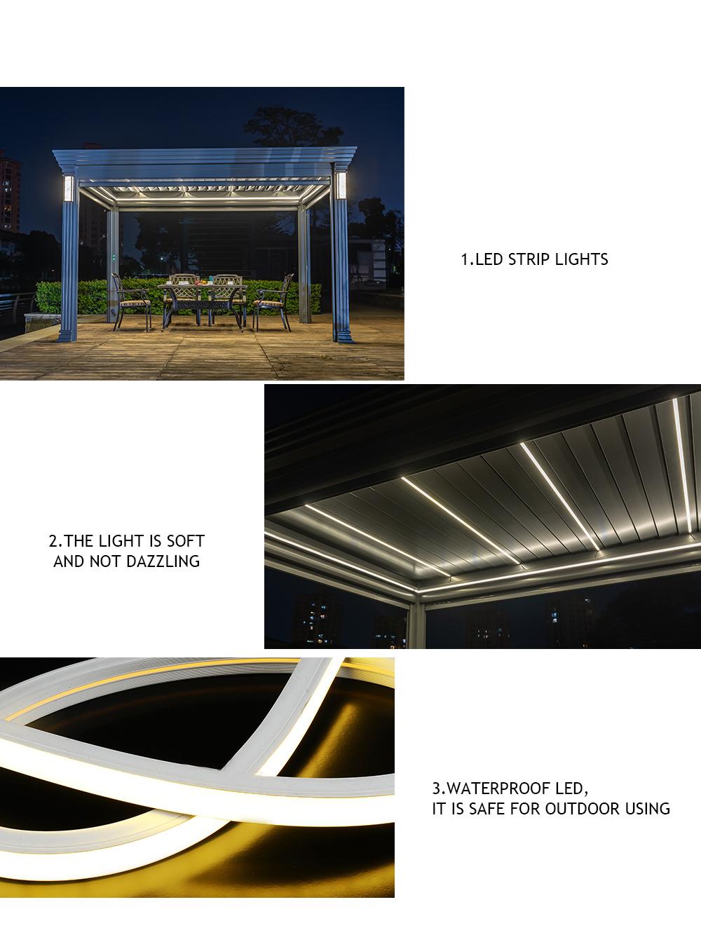 Low Price Darwin or OEM Customized Foshan Aluminium on Deck Pergola Patio