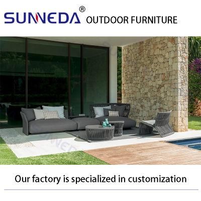 Best Selling Cushion Backyard Customize Aluminium Alloy Metal Outdoor Sofa Furniture