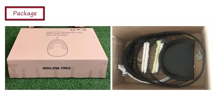 China Fatory OEM Customized Foshan Rattan Egg Wicker Chair Hammock Swing
