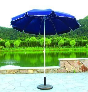 9 FT Rope Pull Garden Outdoor Umbrella with Flap