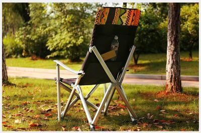 Cotton Print Aluminum Tube Camping Folding Chair