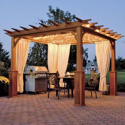 Wood Plastic Composite Pergola for Outdoor