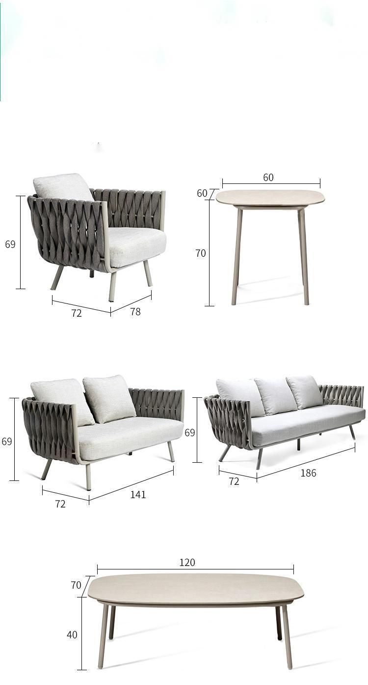 Nordic Style Hotsale Fashion Rattan Waterproof Vine Wholesale Garden Furniture