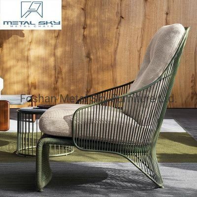 Outdoor Hotel Restaurant Villa Patio Garden Wicker Rattan Rope Aluminum Sofa