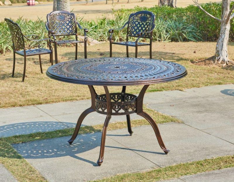 Dining Cafe Used for Outdoor Cast Aluminum Table