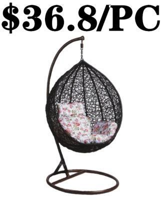 Cheap Wicker Rattan Egg Hanging Outdoor Patio Garden Swing Chair