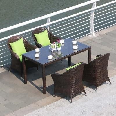 Rattan Table and Chair Leisure Outdoor Balcony Garden Table Chair