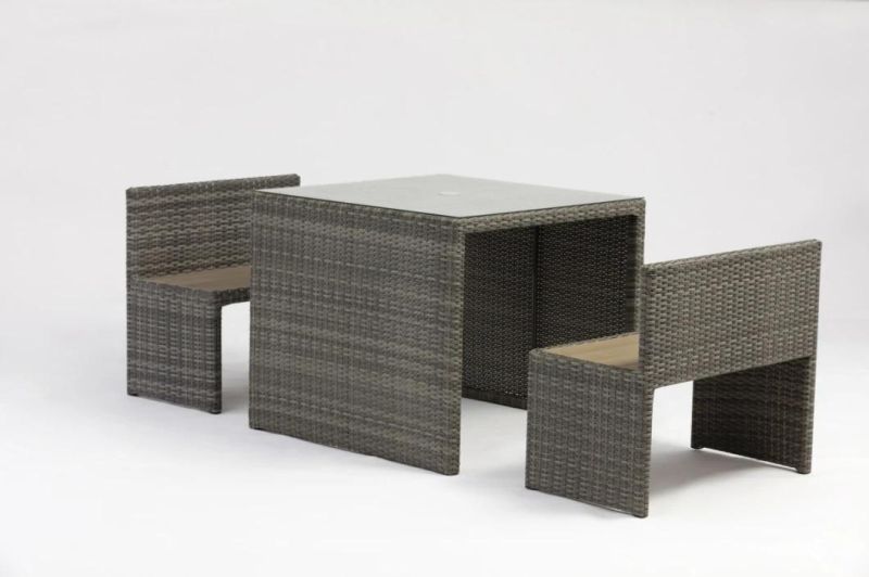 Classic Traditional Grey PE Wicker Comfort Chair