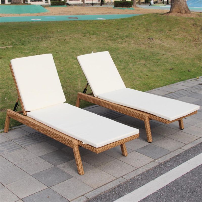 Modern Outdoor Patio Resort Hotel Villa Home Rattan Furniture Beach Lounge Chair Sun Lounger Daybed Sunbed