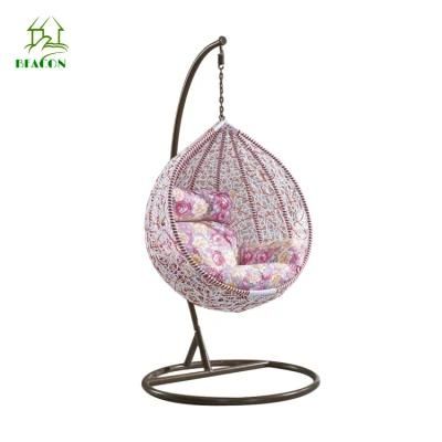 Global Outdoor Moveable Rattan Egg Patio Garden Hanging Swing Chair