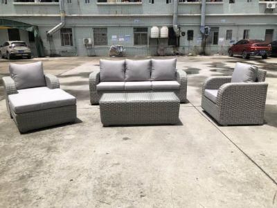 Unfolded Customized Darwin or OEM 2 Seater Set Rattan Corner Sofa Sale