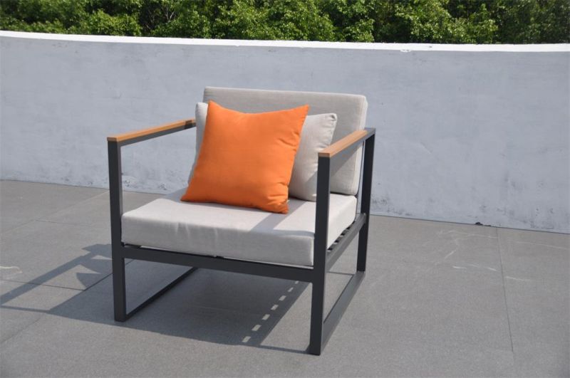 Modern Garden Furniture Sofa Patio Rattan Lounge Set Hotel Home Aluminum Leisure Sofa Set with Storage Box