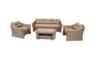 Garden Rattan Wicker Luxury Conversation Sofa Set